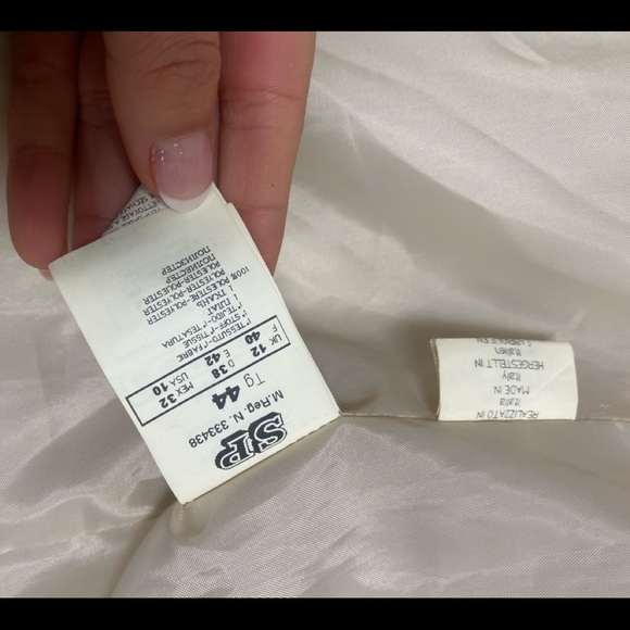 Beige woman’s coat, Made in Italy, Rabbit fur - Picture 6 of 16